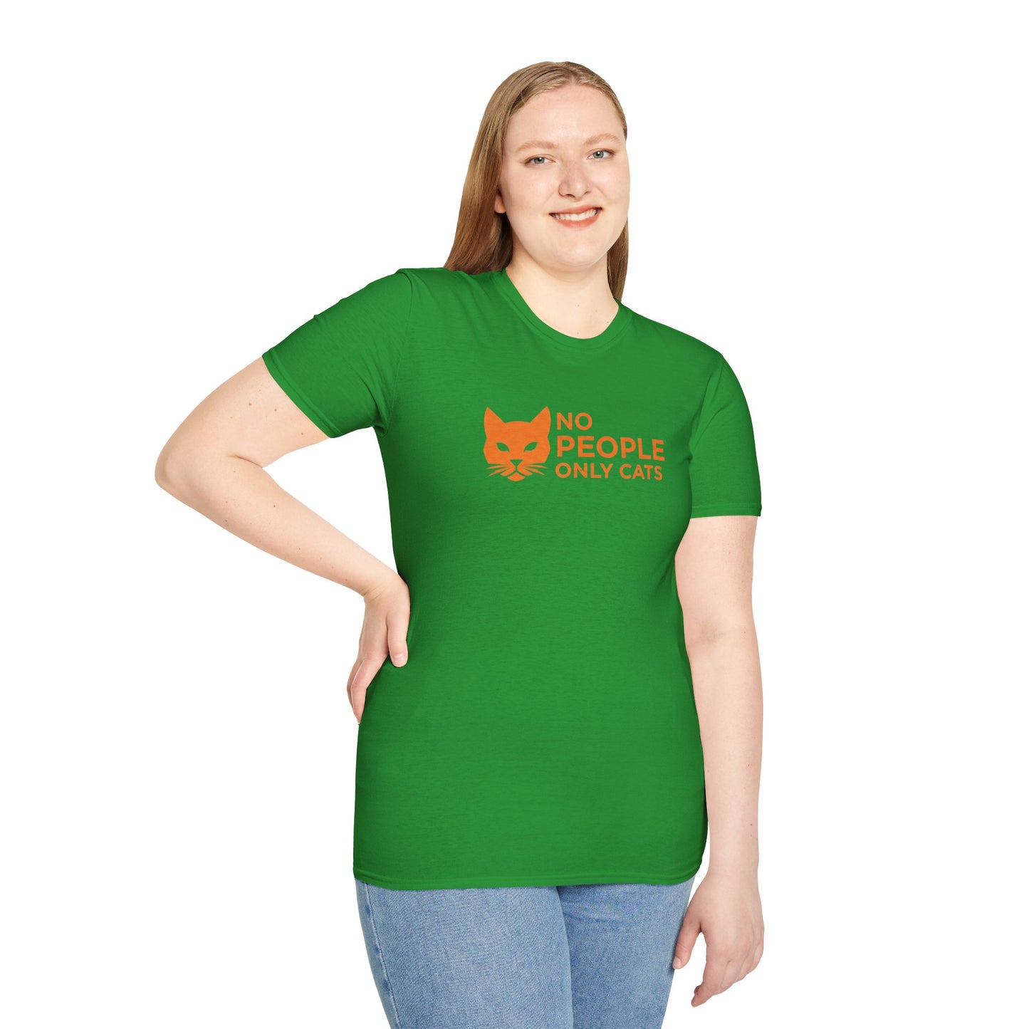 Cat Lover T-Shirt, No People Only Cats Tee, Funny Cat Shirt,