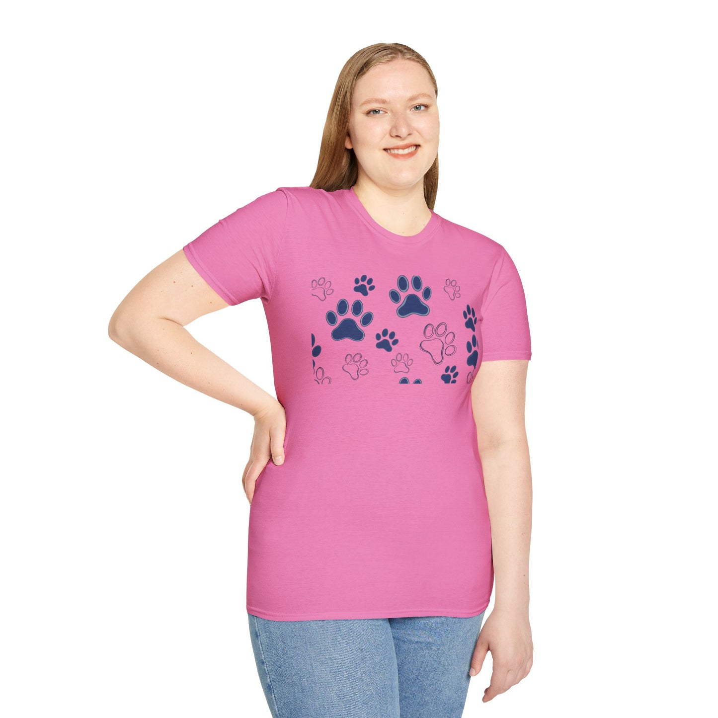 Blue Paw Print T-Shirt