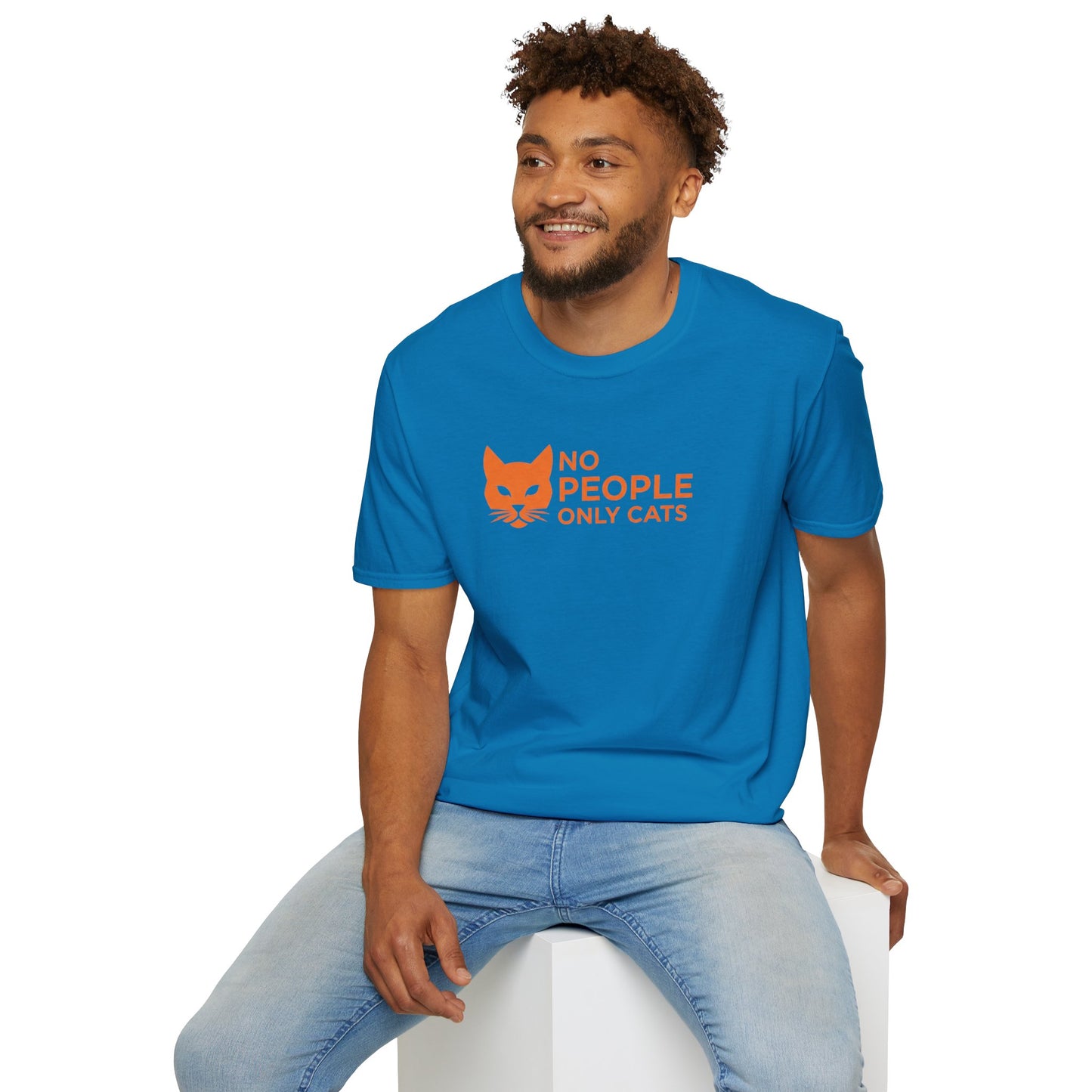 Cat Lover T-Shirt, No People Only Cats Tee, Funny Cat Shirt,