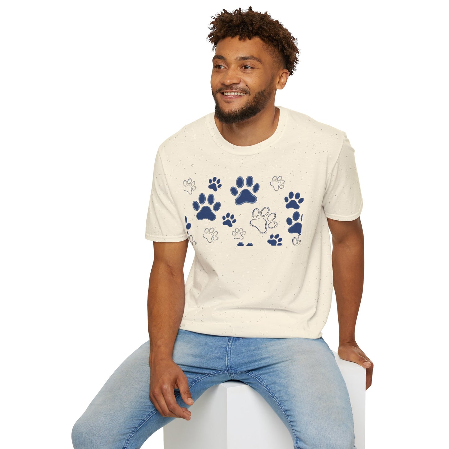 Blue Paw Print T-Shirt