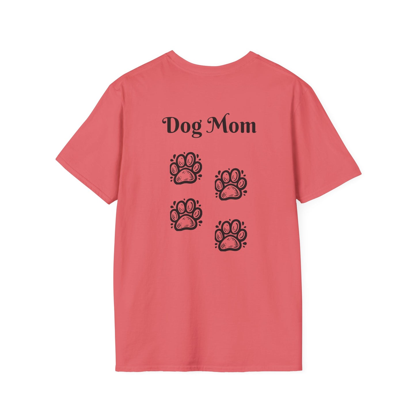 Dog Mom Front and Back print