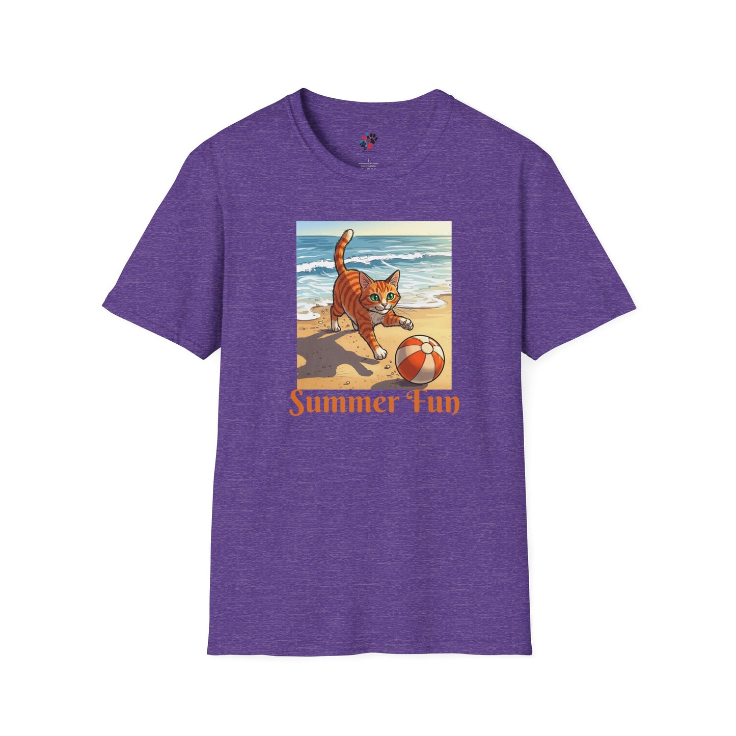 Summer Cat Beach T-Shirt,