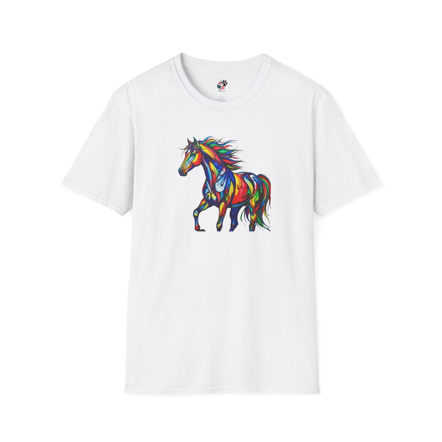 Colorful Horse Art Softstyle T-Shirt