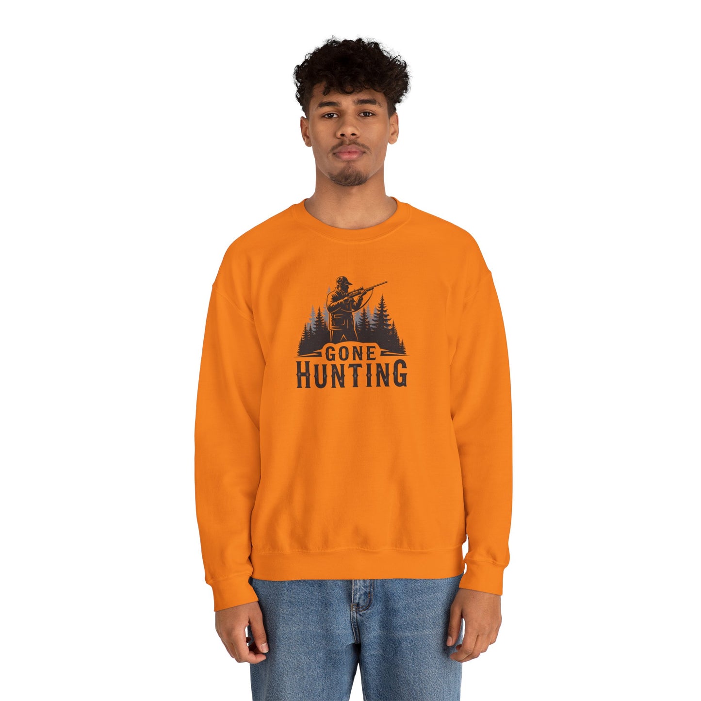Gone Hunting Crewneck Sweatshirt for Outdoor Enthusiasts