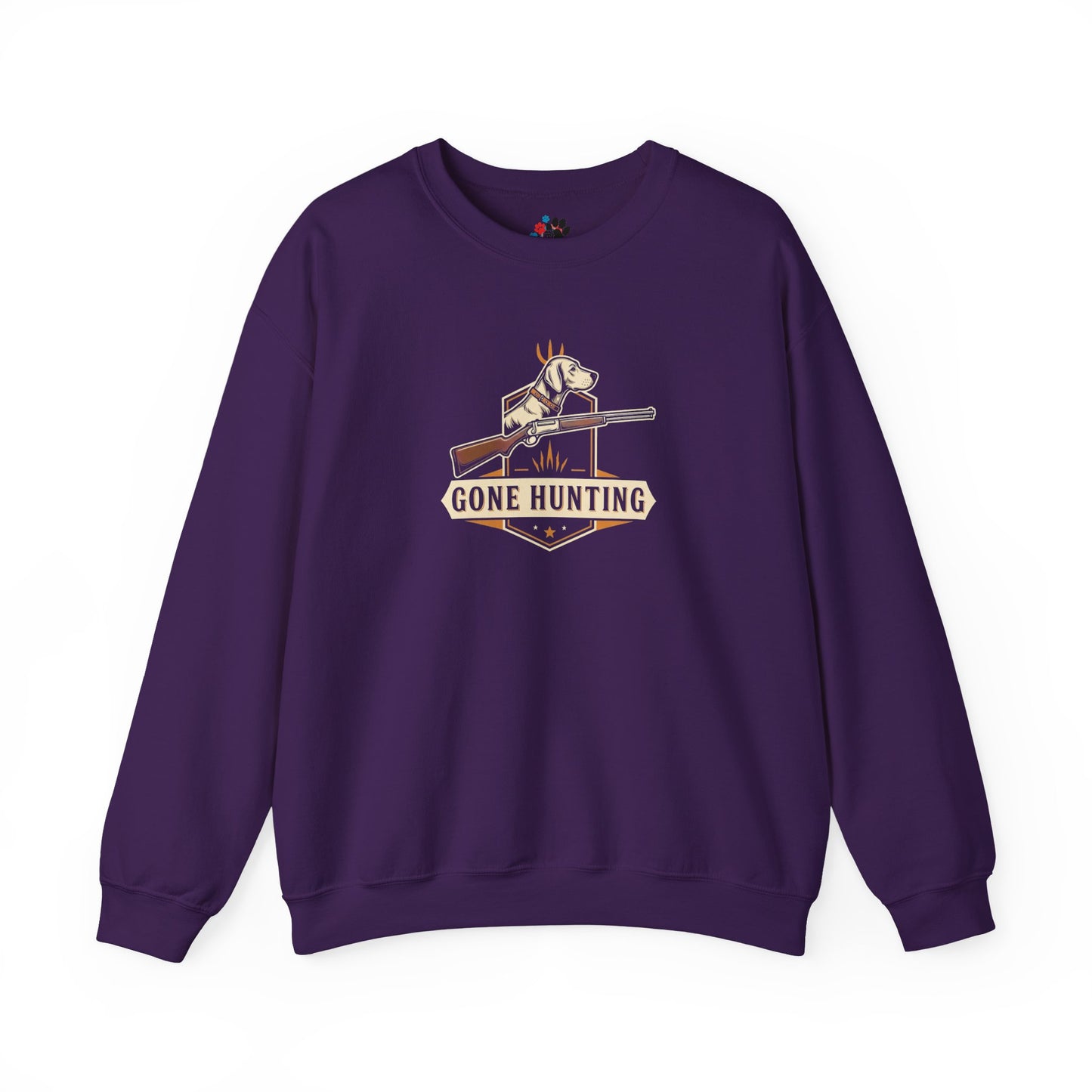 Gone Hunting Crewneck Sweatshirt for Outdoor Enthusiasts