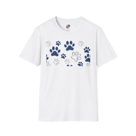 Blue Paw Print T-Shirt