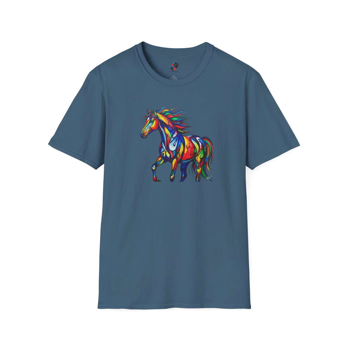 Colorful Horse Art Softstyle T-Shirt