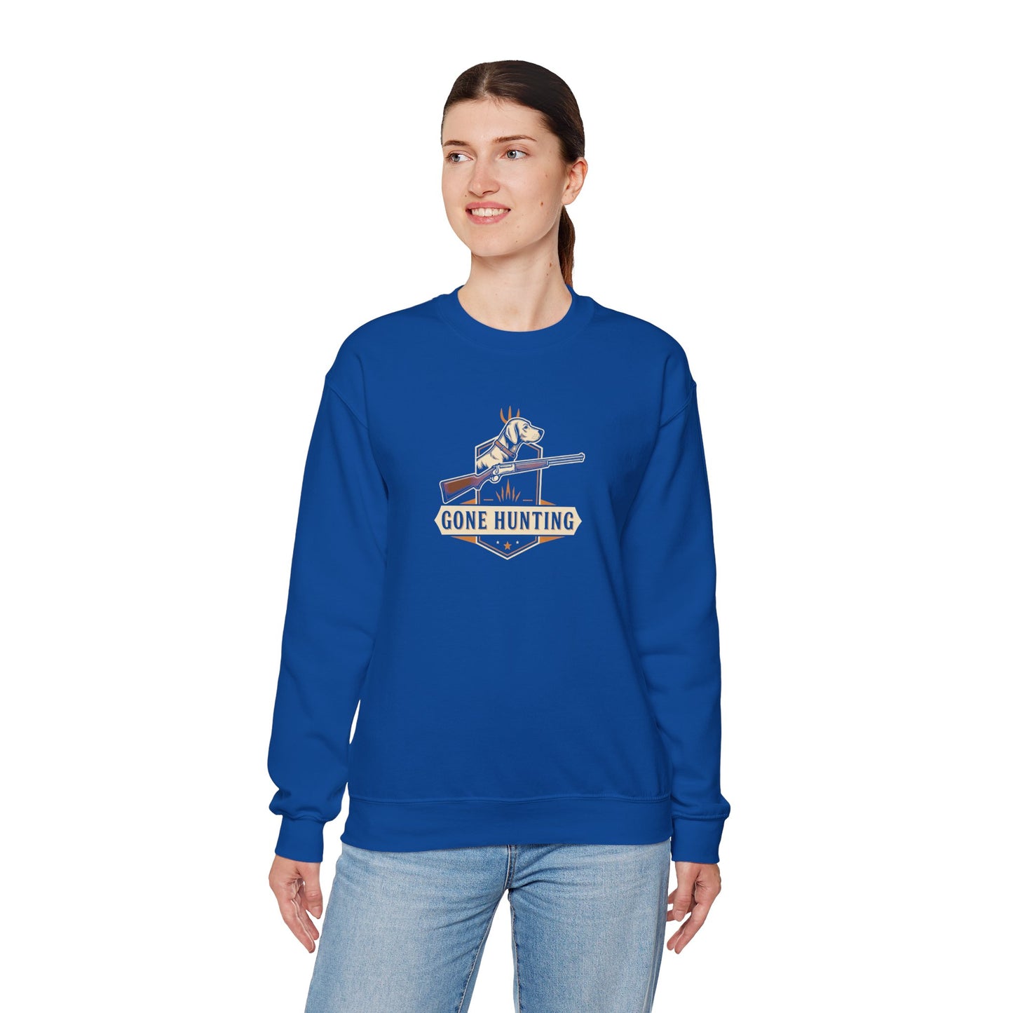 Gone Hunting Crewneck Sweatshirt for Outdoor Enthusiasts