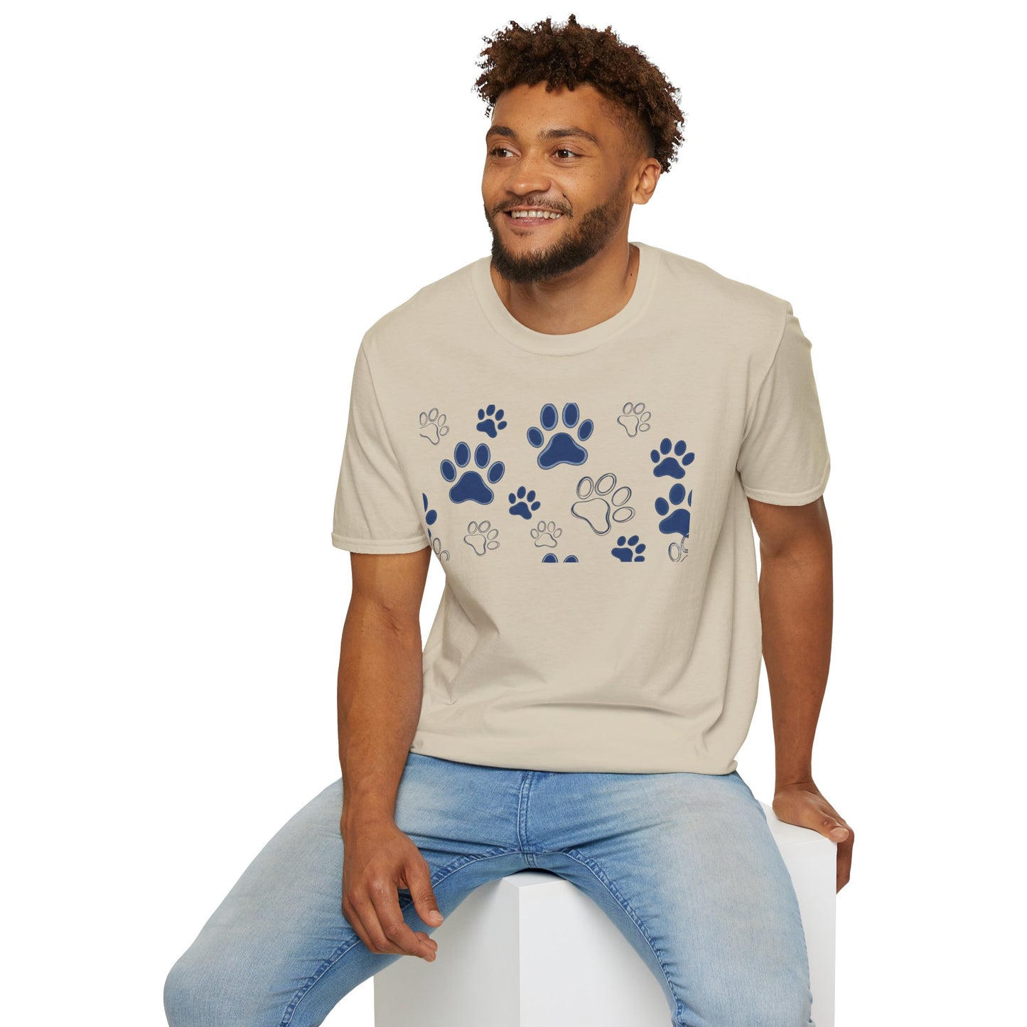 Blue Paw Print T-Shirt