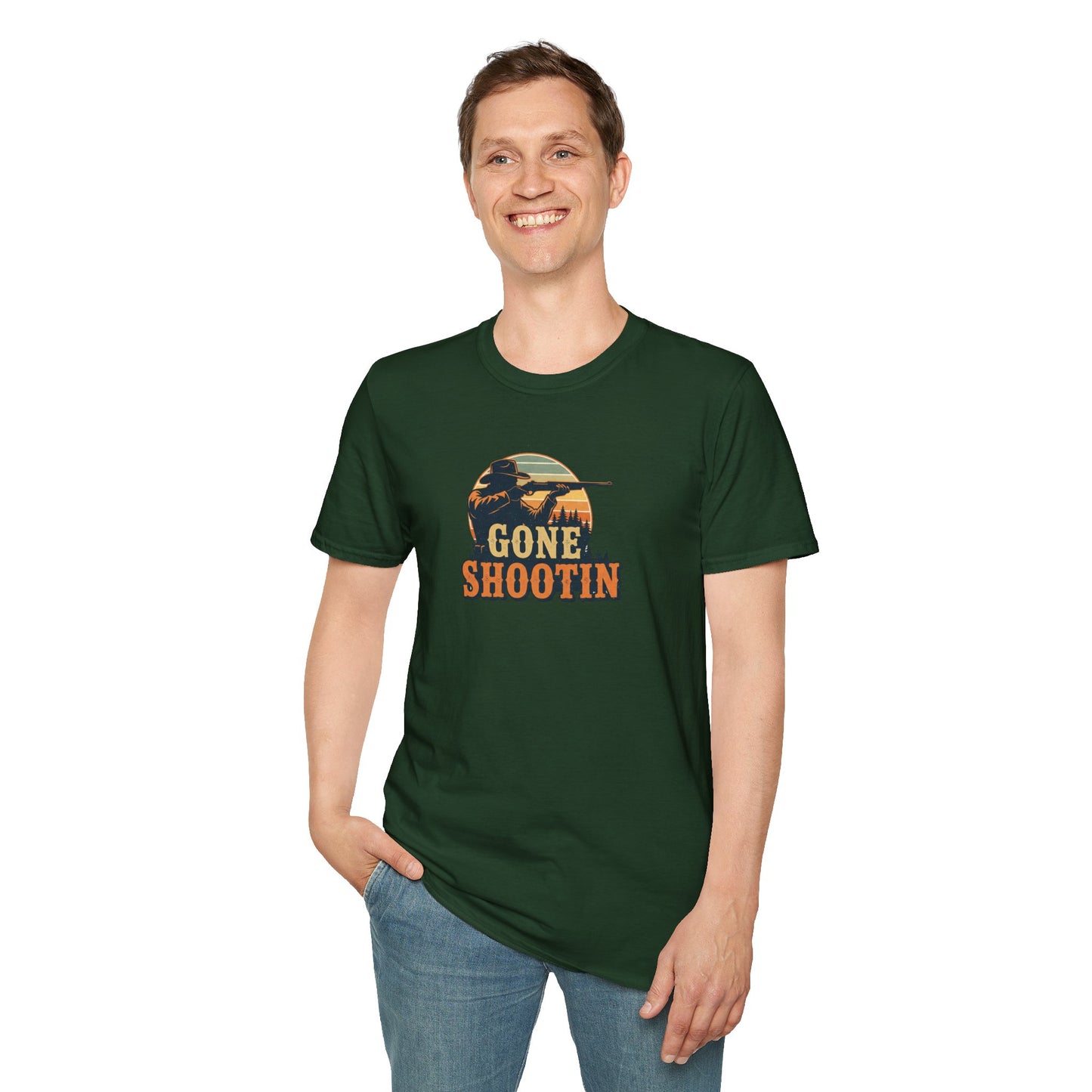 Gone Shootin'Softstyle T-Shirt - Outdoorsy Tee