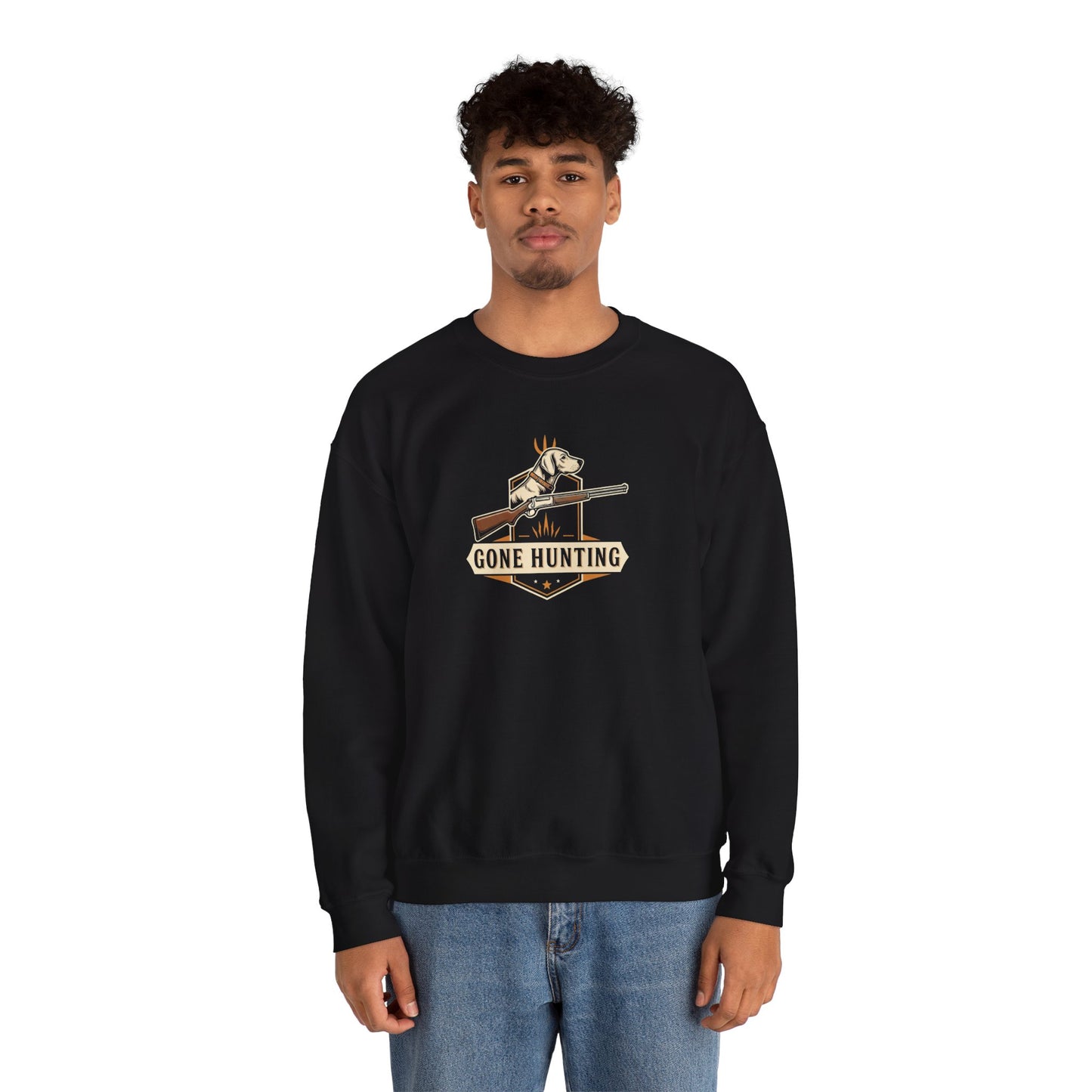 Gone Hunting Crewneck Sweatshirt for Outdoor Enthusiasts