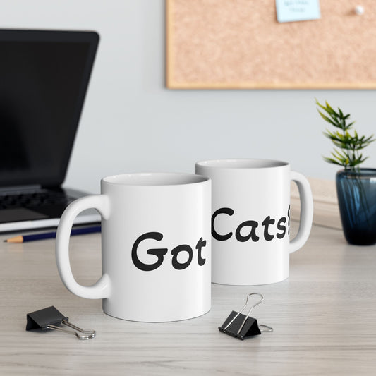 Got Cats Coffee Mug (Got Milk Parady)