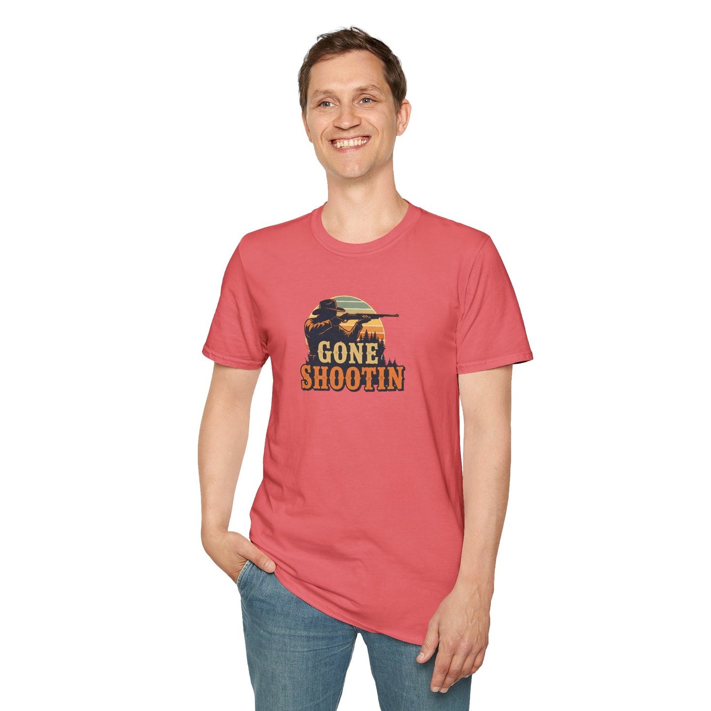 Gone Shootin'Softstyle T-Shirt - Outdoorsy Tee