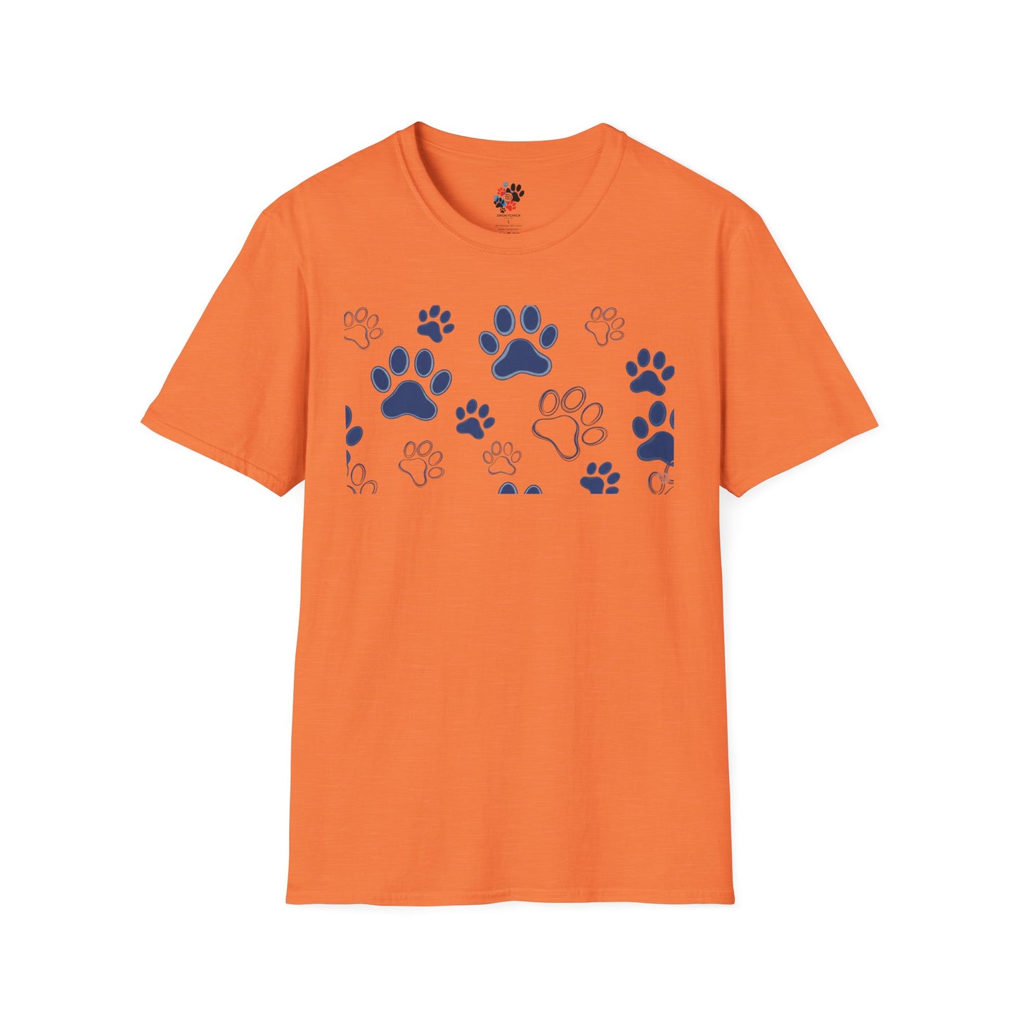 Blue Paw Print T-Shirt