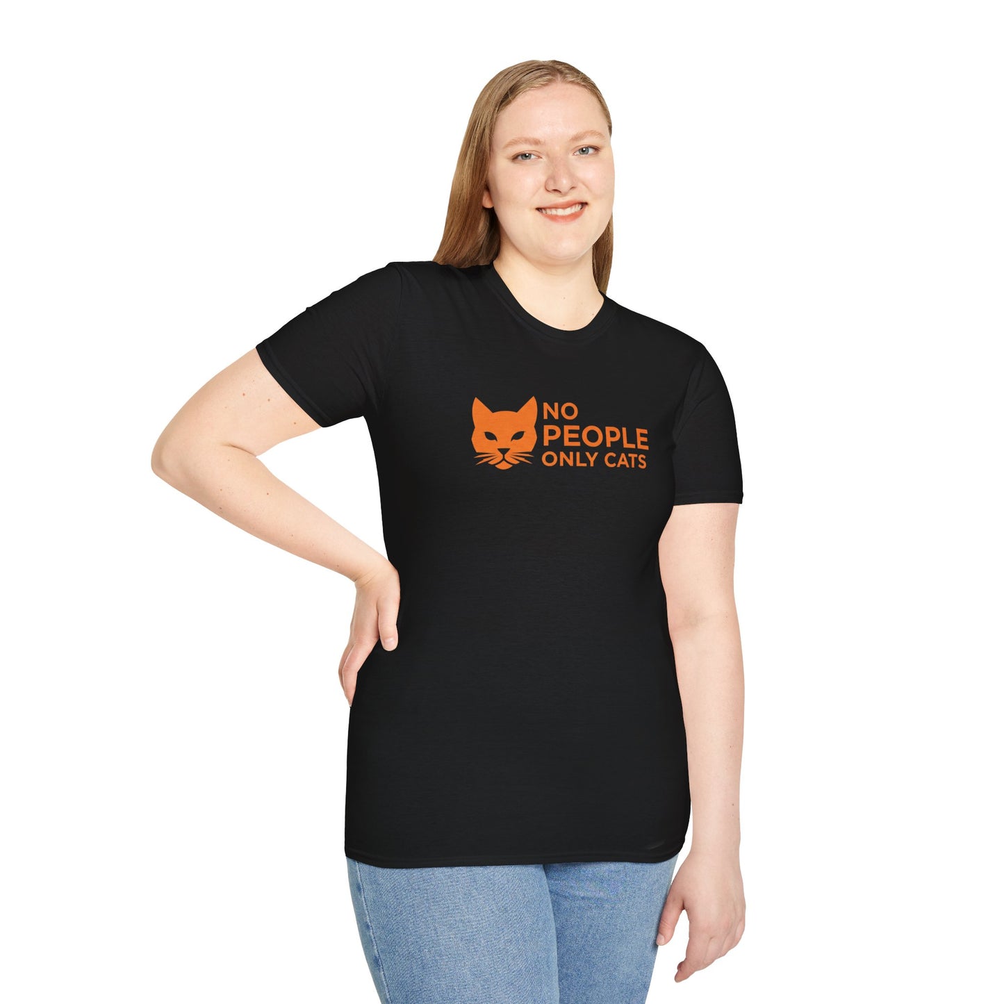 Cat Lover T-Shirt, No People Only Cats Tee, Funny Cat Shirt,