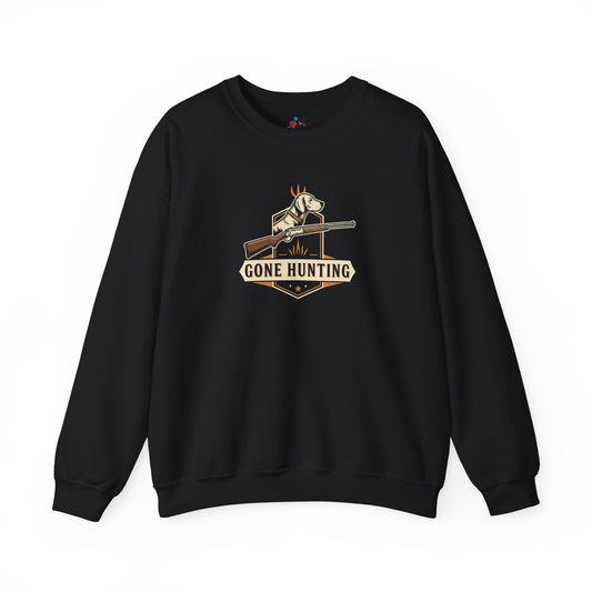 Gone Hunting Crewneck Sweatshirt for Outdoor Enthusiasts