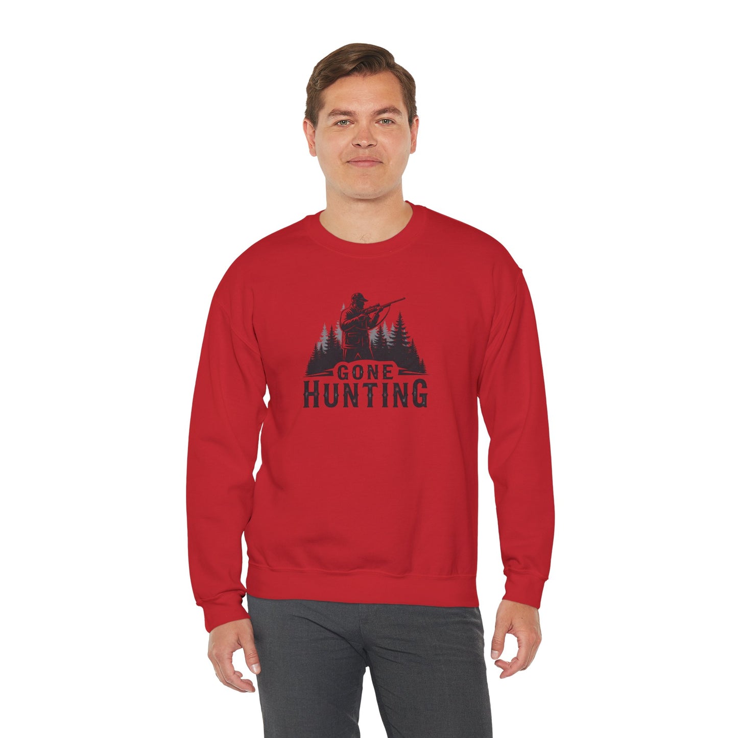 Gone Hunting Crewneck Sweatshirt for Outdoor Enthusiasts