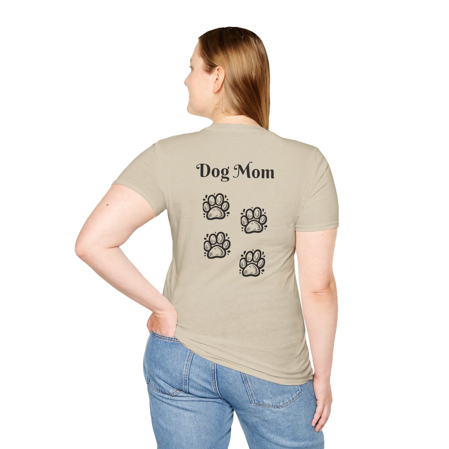 Dog Mom Front and Back print