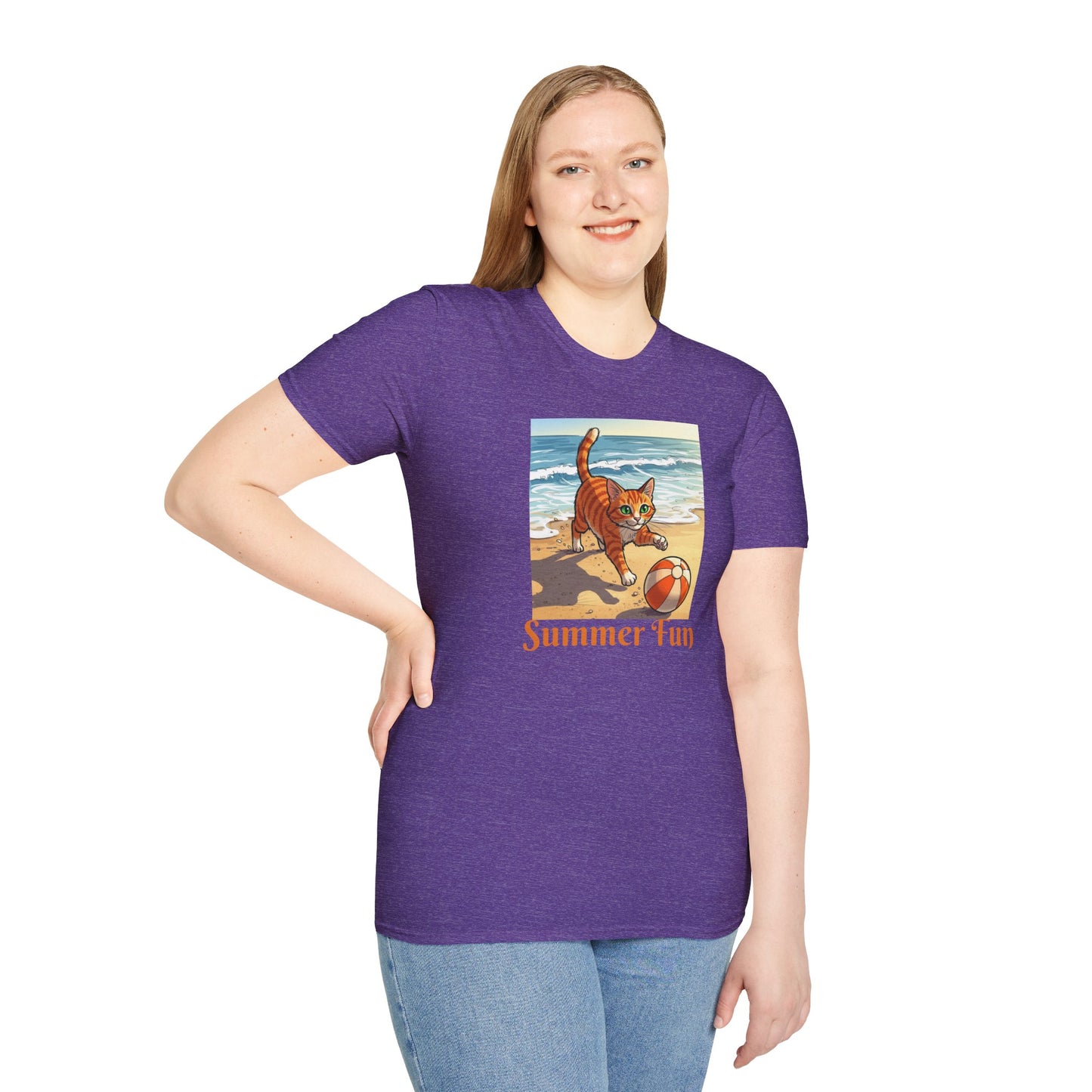 Summer Cat Beach T-Shirt,
