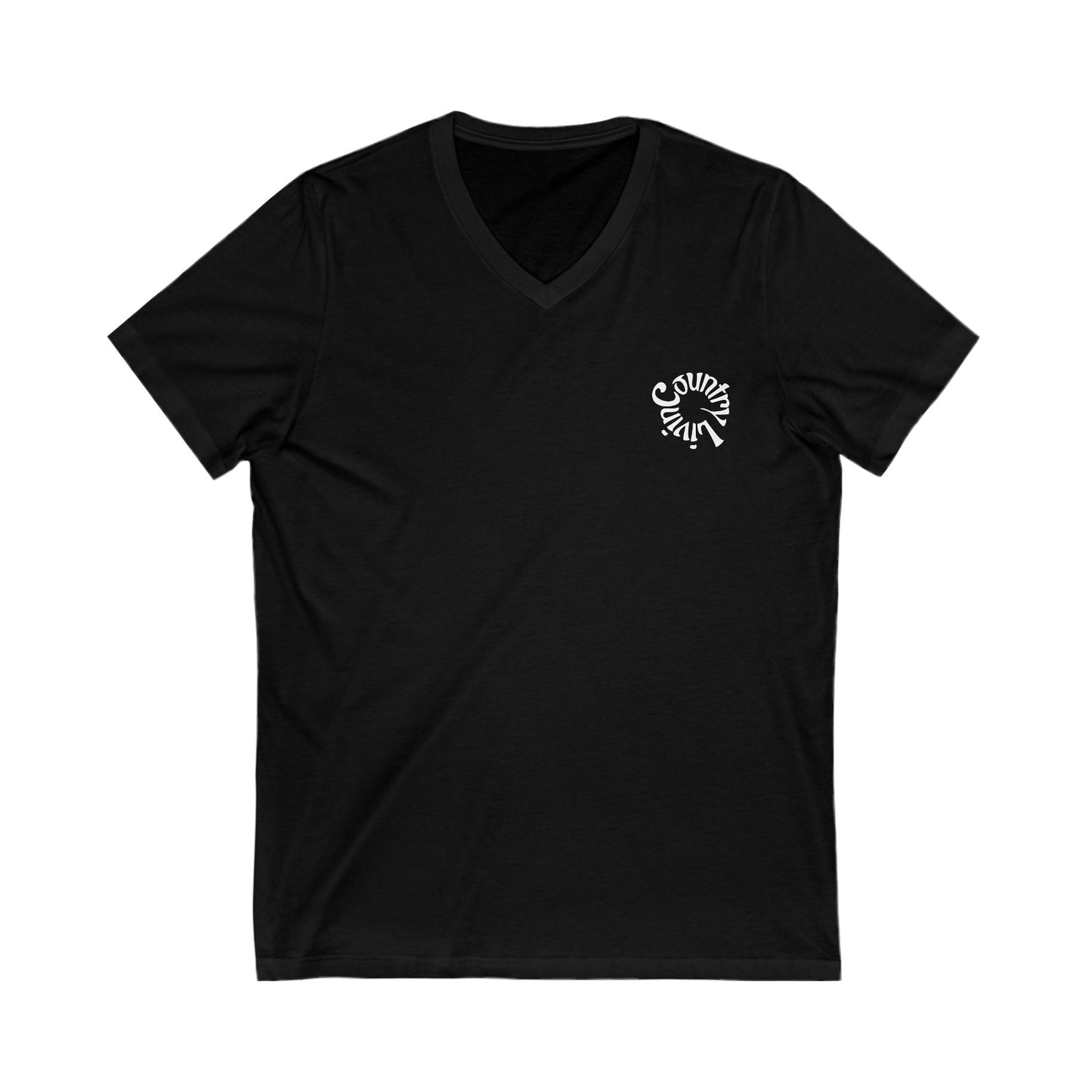 Country Livin V-Neck Tee, Farm Shirt