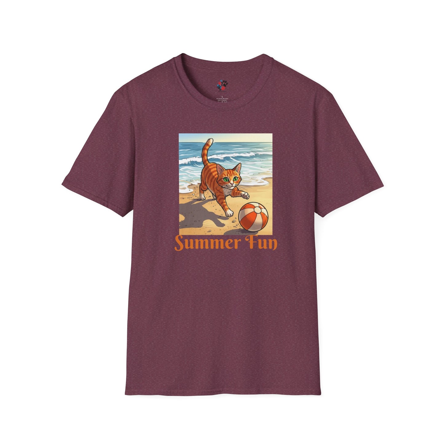 Summer Cat Beach T-Shirt,