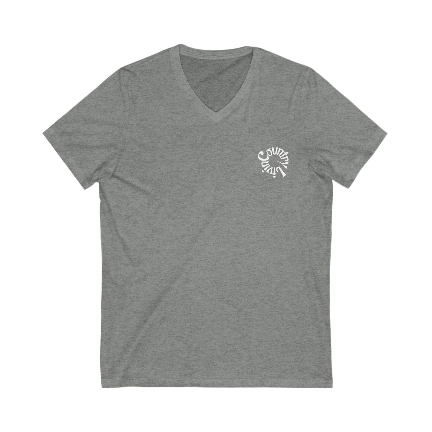 Country Livin V-Neck Tee, Farm Shirt