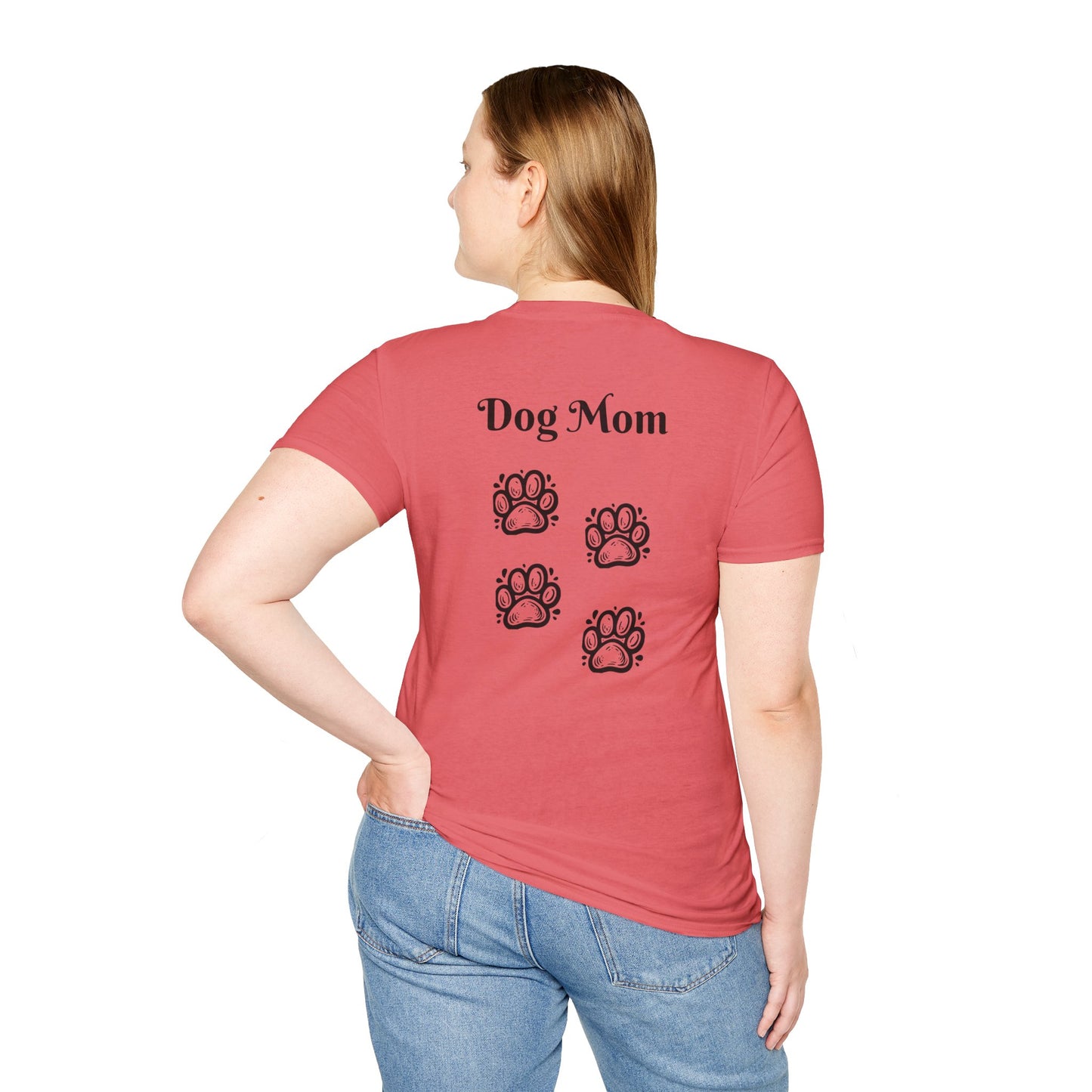 Dog Mom Front and Back print