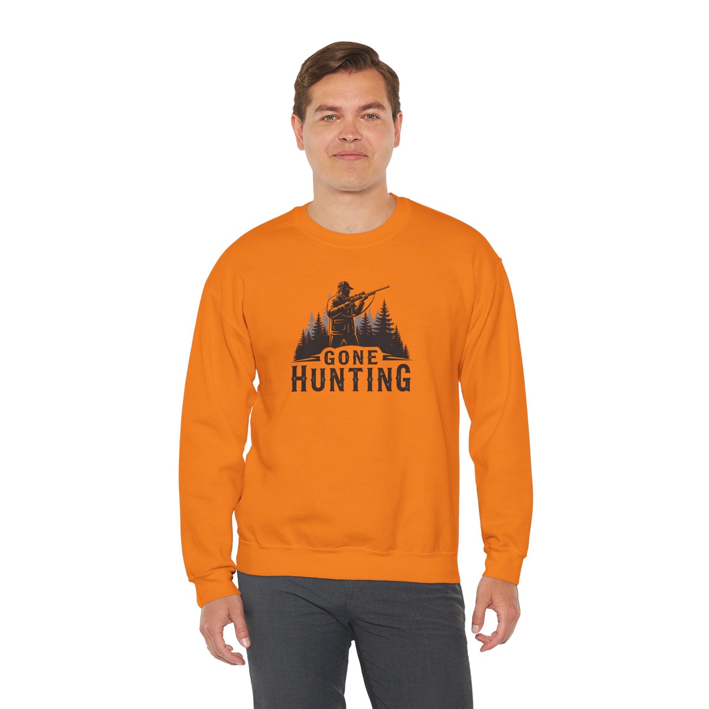 Gone Hunting Crewneck Sweatshirt for Outdoor Enthusiasts