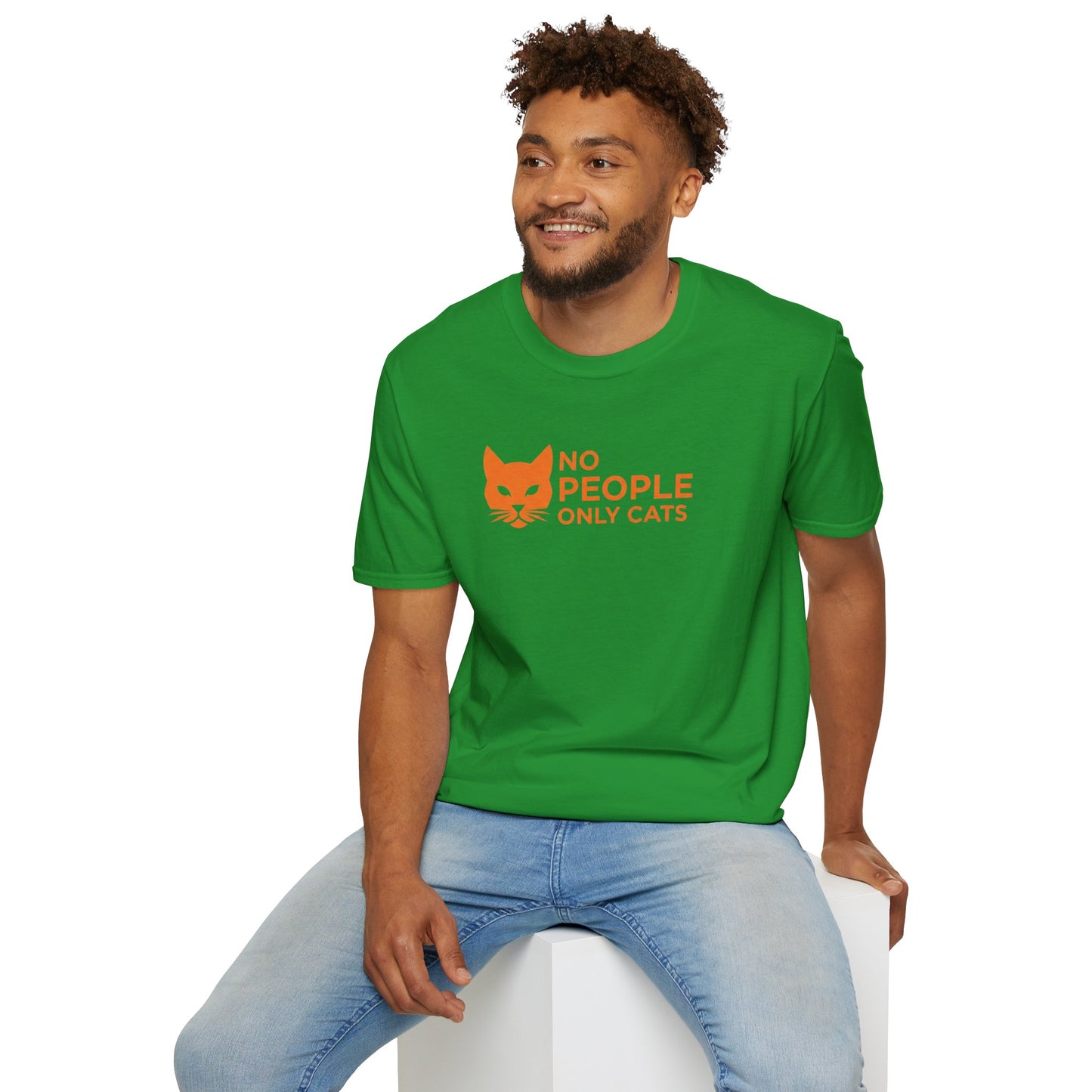Cat Lover T-Shirt, No People Only Cats Tee, Funny Cat Shirt,
