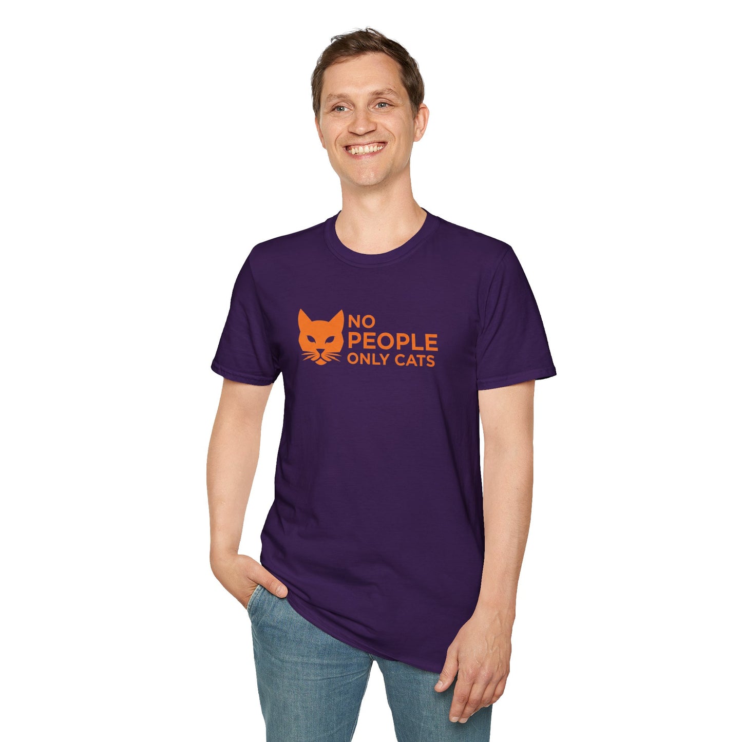 Cat Lover T-Shirt, No People Only Cats Tee, Funny Cat Shirt,