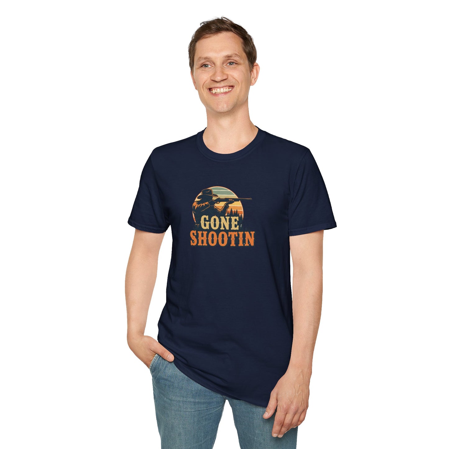 Gone Shootin'Softstyle T-Shirt - Outdoorsy Tee