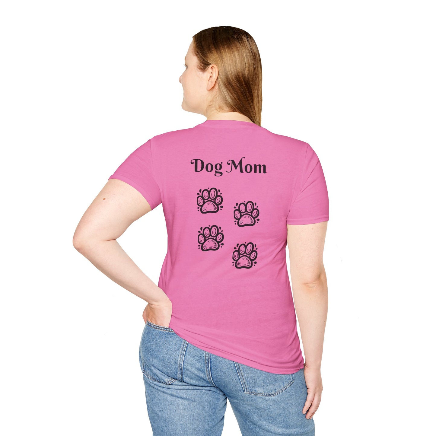 Dog Mom Front and Back print