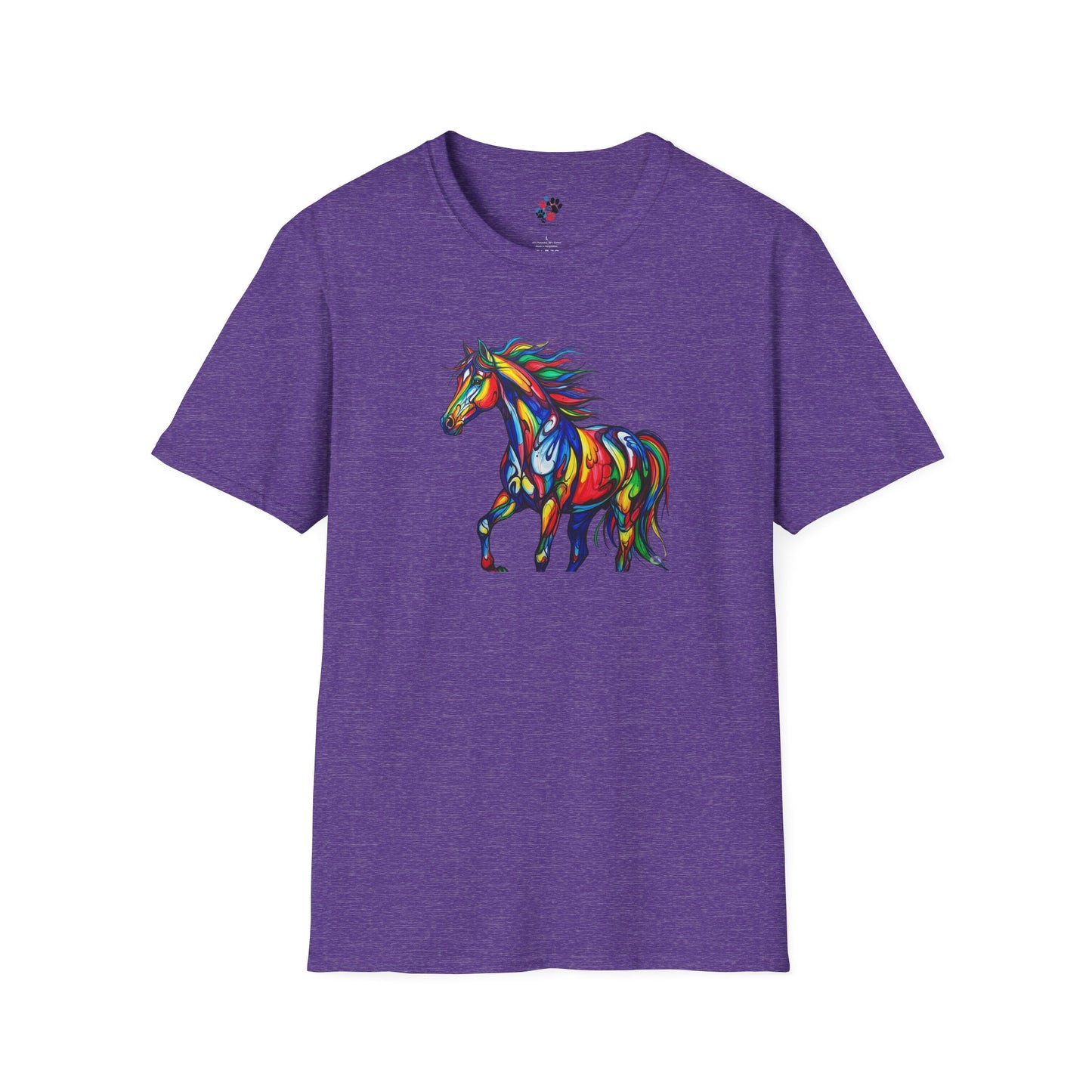 Colorful Horse Art Softstyle T-Shirt