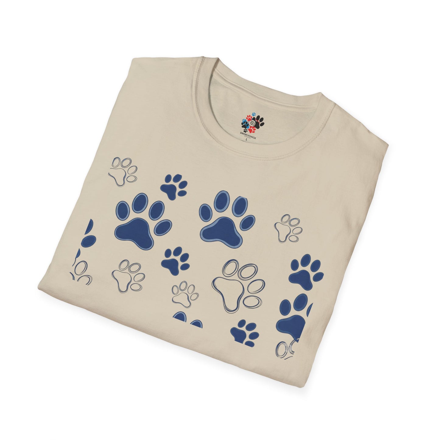 Blue Paw Print T-Shirt