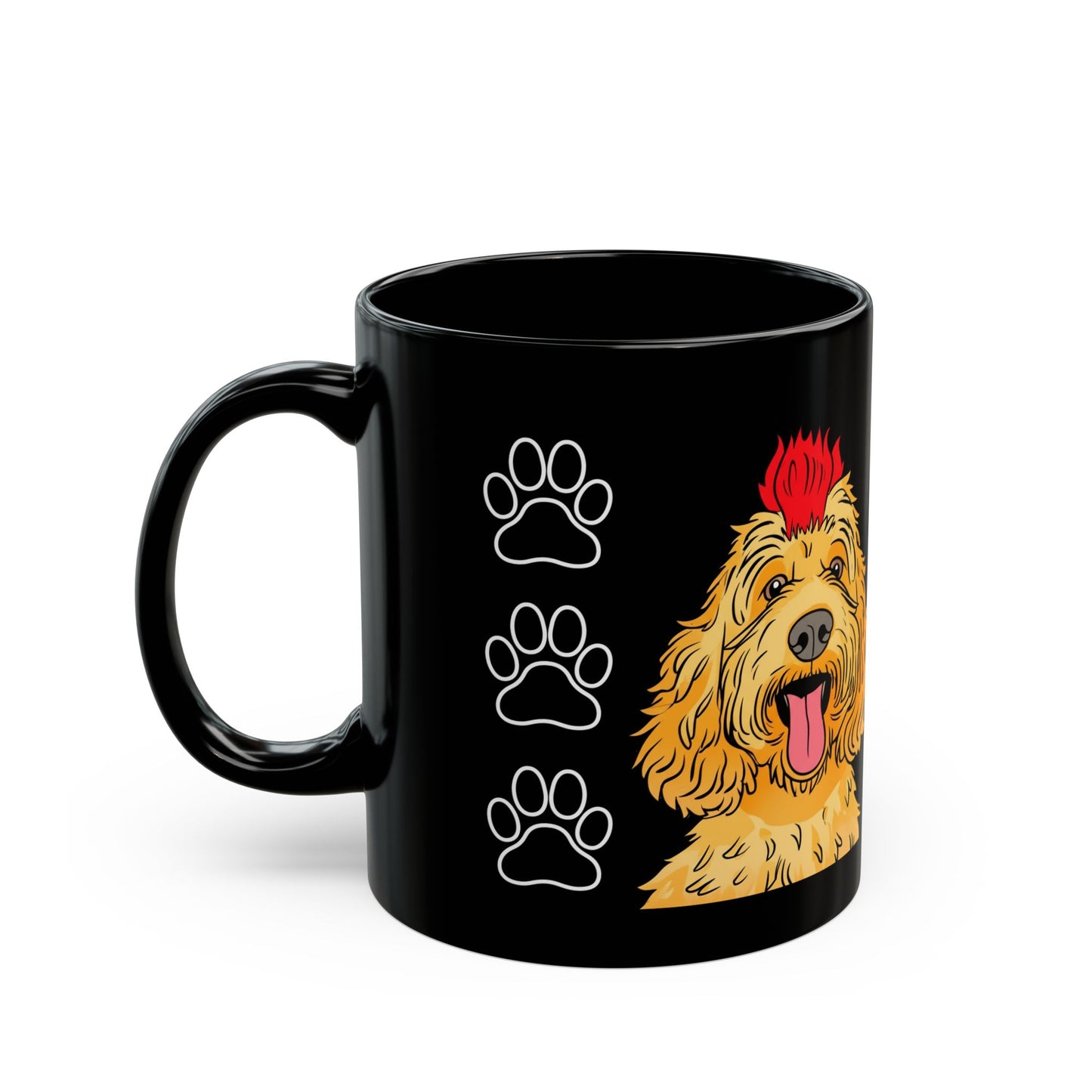 LIFE IS BETTER WITH A DOODLE CERAMIC MUG