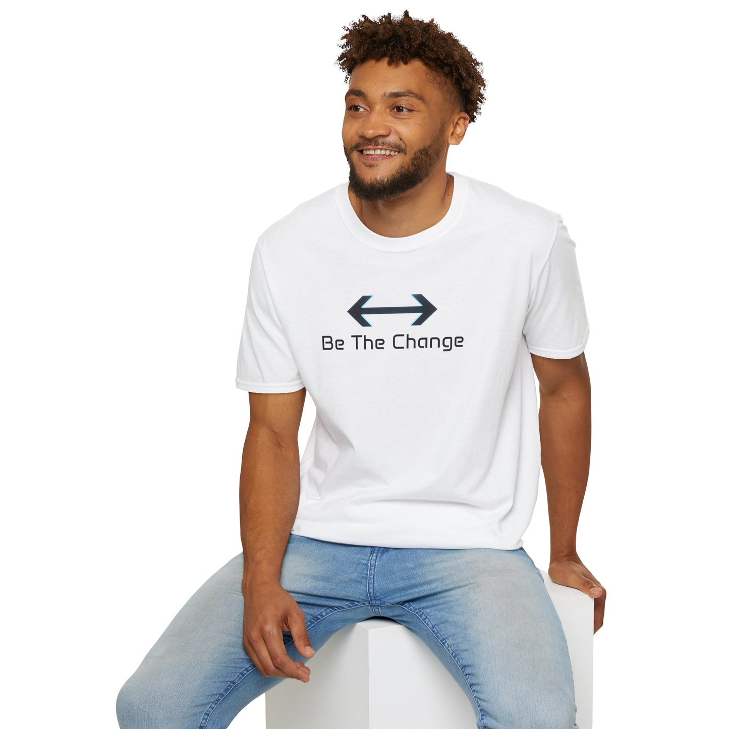 Be The Change T-Shirt (Red, White, and Blue)