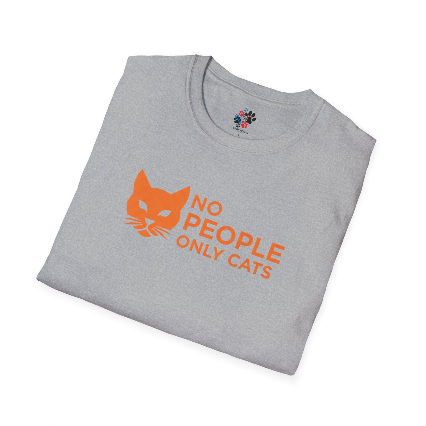 Cat Lover T-Shirt, No People Only Cats Tee, Funny Cat Shirt,