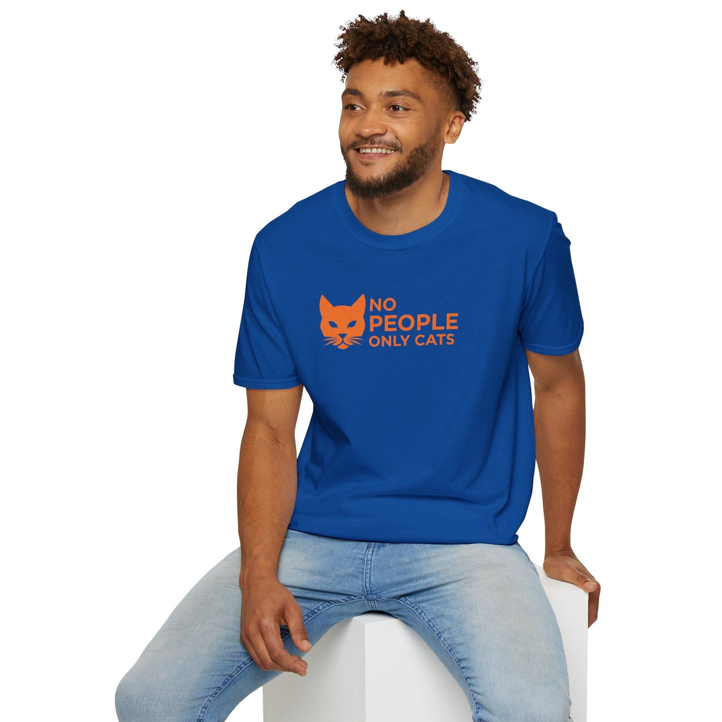 Cat Lover T-Shirt, No People Only Cats Tee, Funny Cat Shirt,