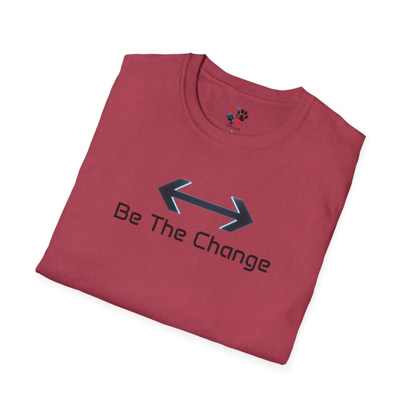 Be The Change T-Shirt (Red, White, and Blue)