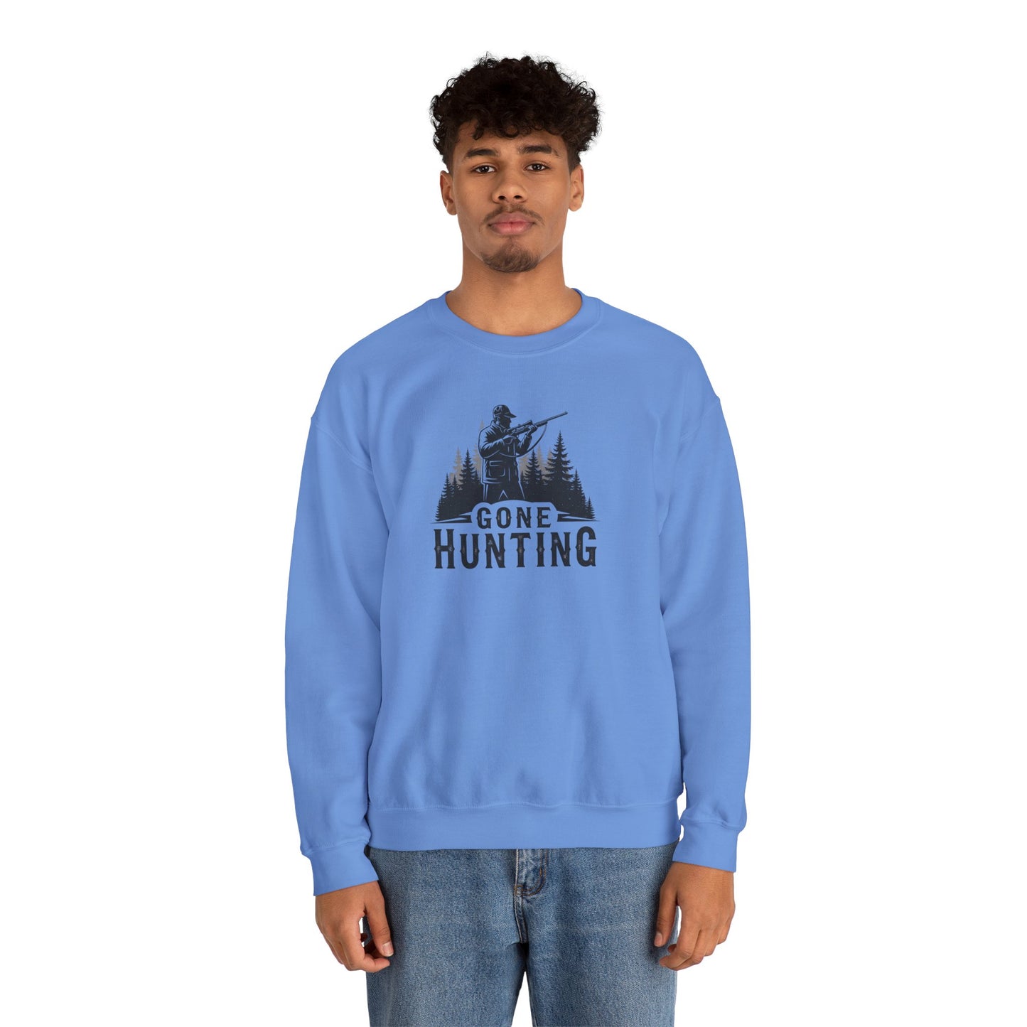 Gone Hunting Crewneck Sweatshirt for Outdoor Enthusiasts