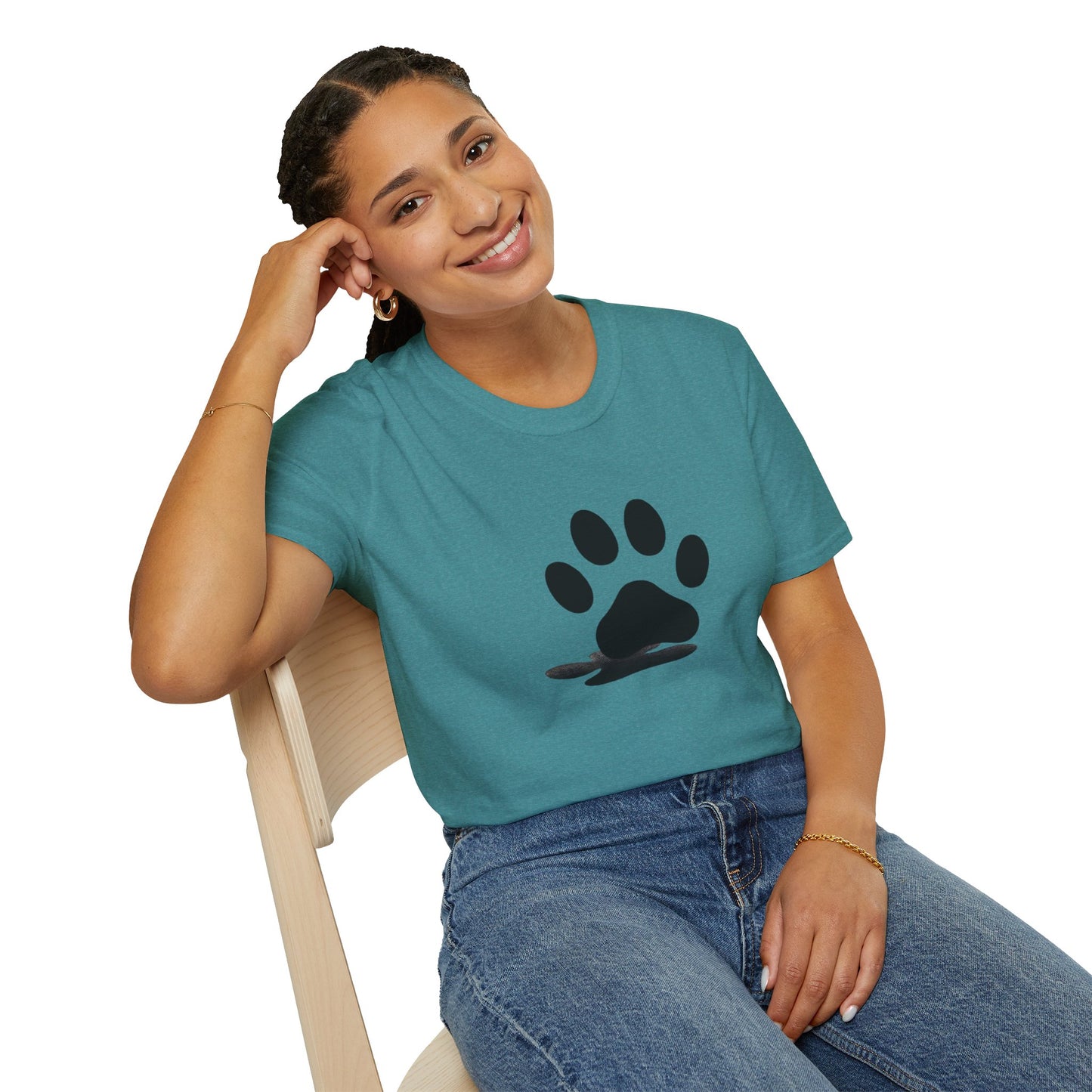 Paw Print Graphic T-Shirt