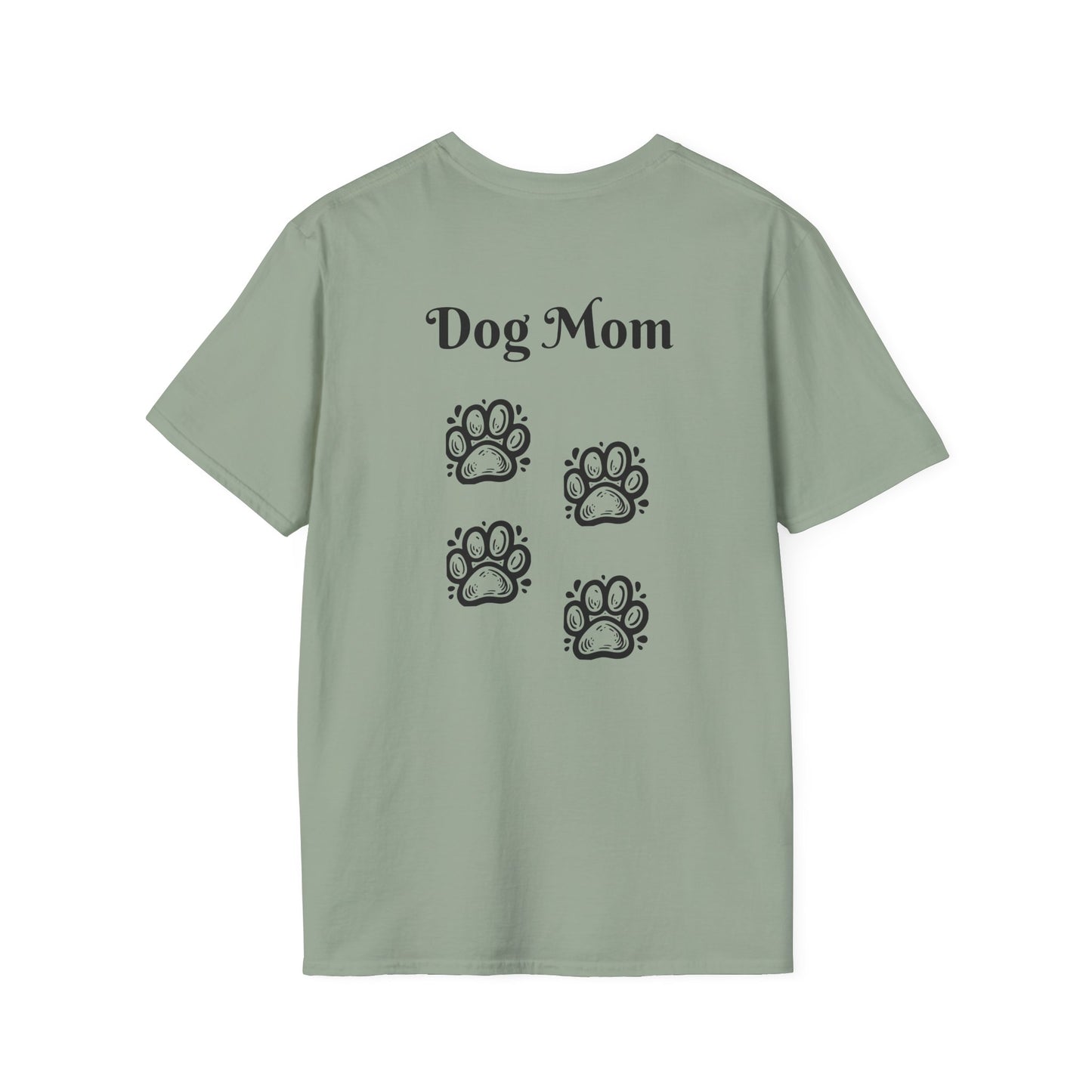 Dog Mom Front and Back print
