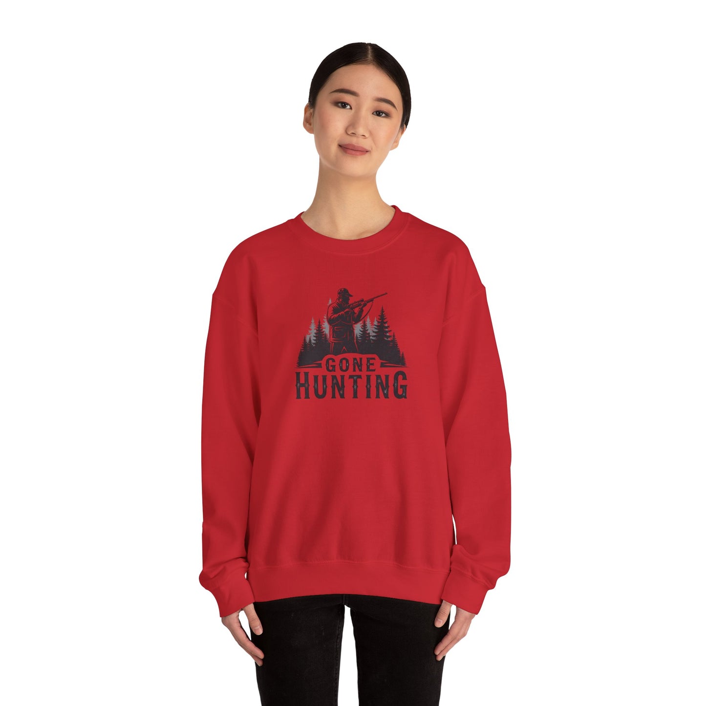 Gone Hunting Crewneck Sweatshirt for Outdoor Enthusiasts