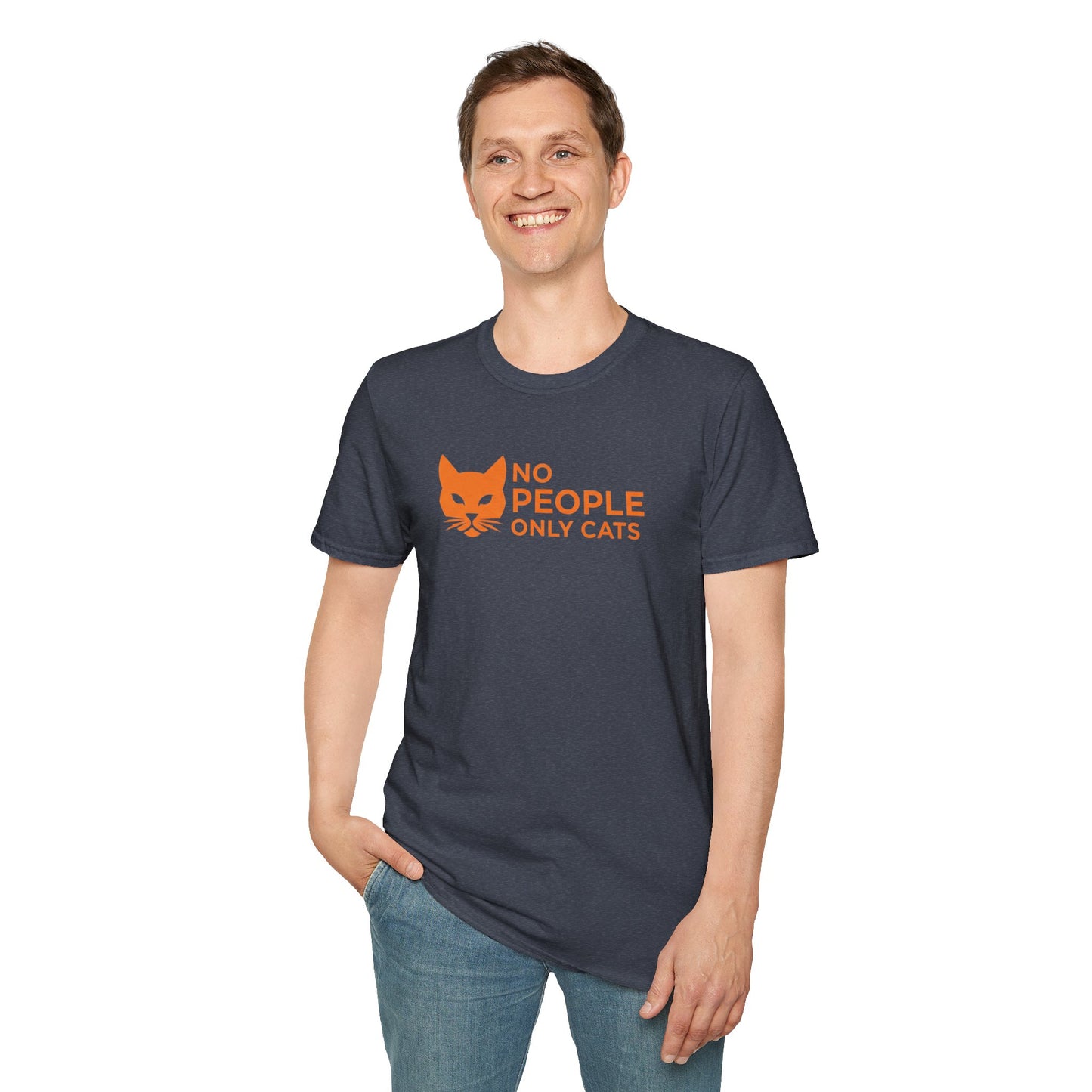 Cat Lover T-Shirt, No People Only Cats Tee, Funny Cat Shirt,
