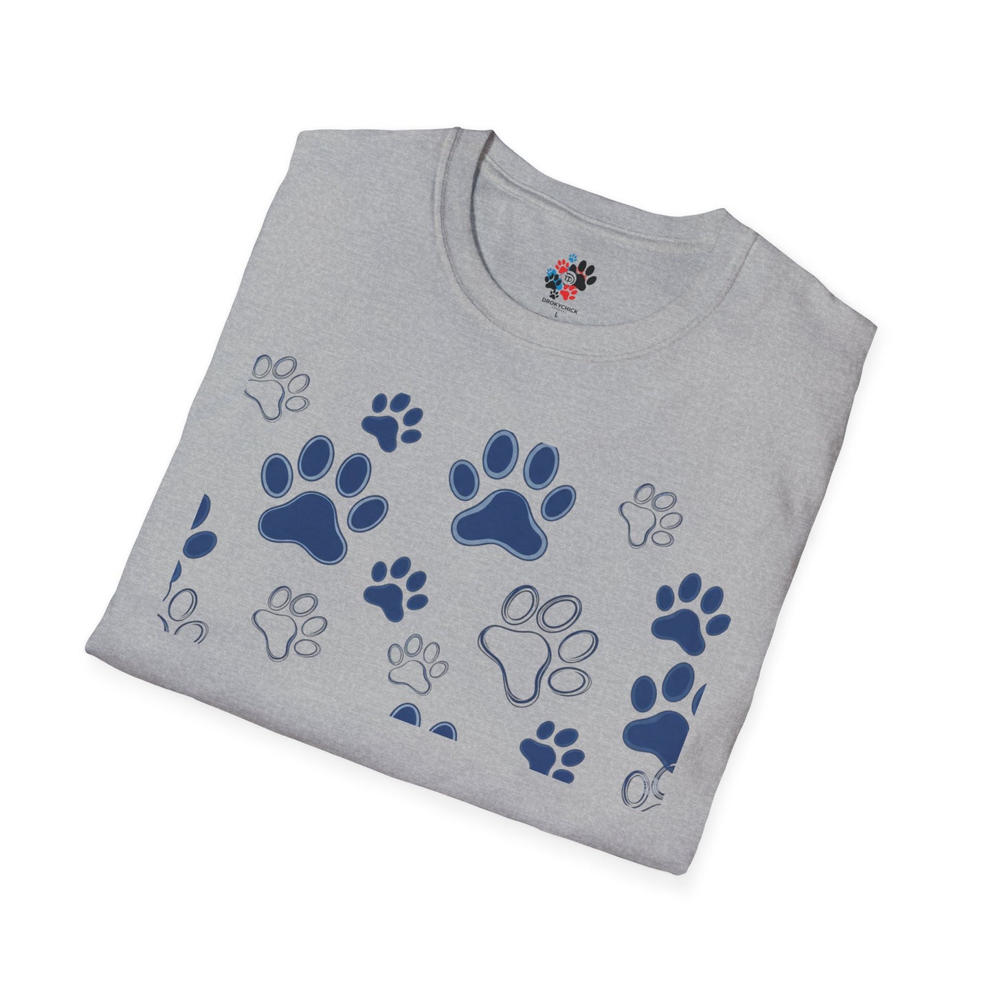 Blue Paw Print T-Shirt