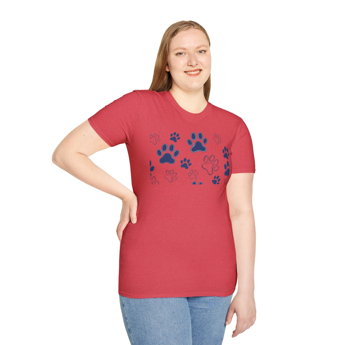 Blue Paw Print T-Shirt