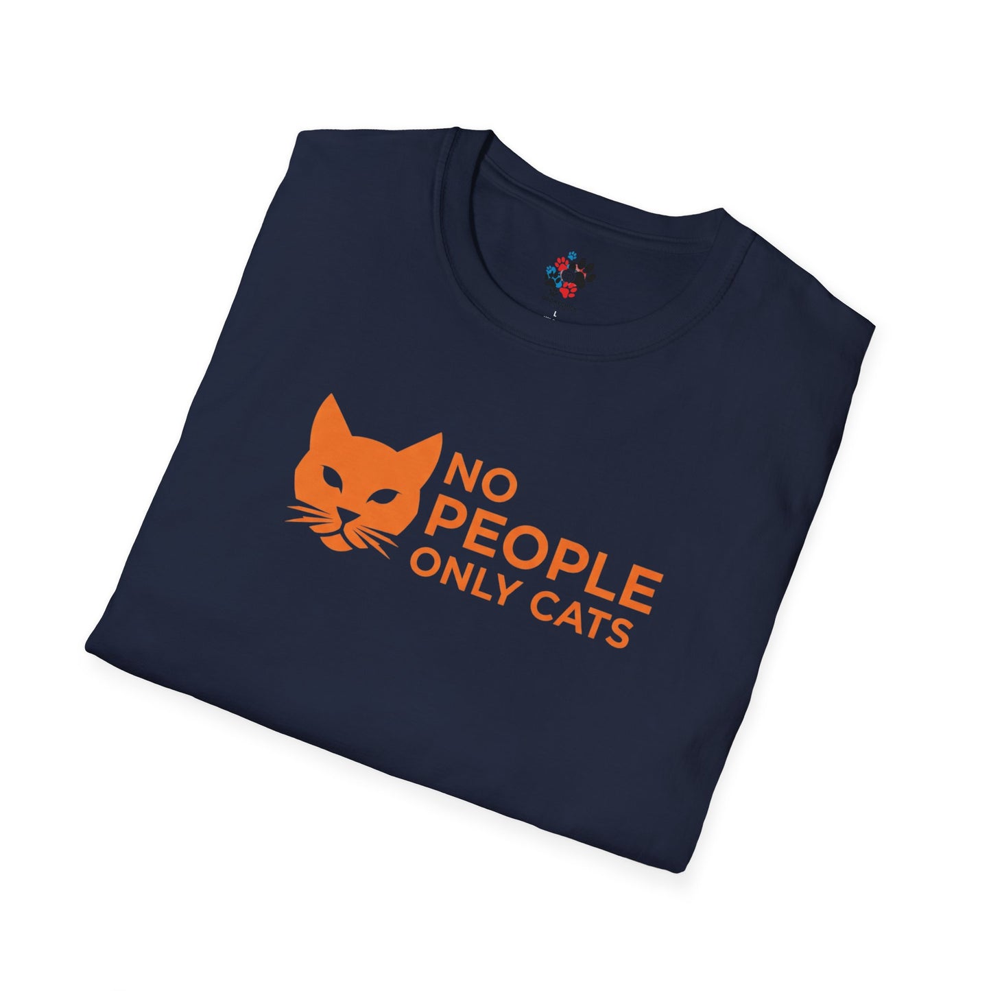 Cat Lover T-Shirt, No People Only Cats Tee, Funny Cat Shirt,