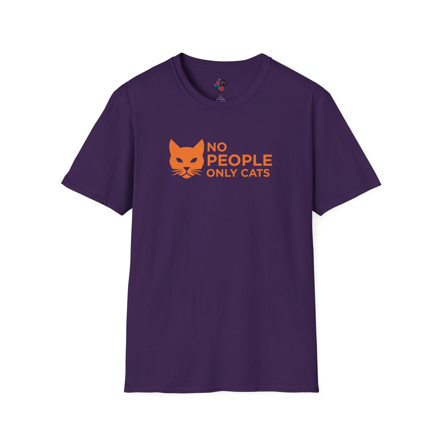 Cat Lover T-Shirt, No People Only Cats Tee, Funny Cat Shirt,