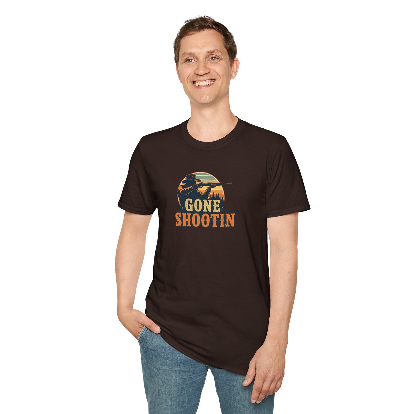 Gone Shootin'Softstyle T-Shirt - Outdoorsy Tee