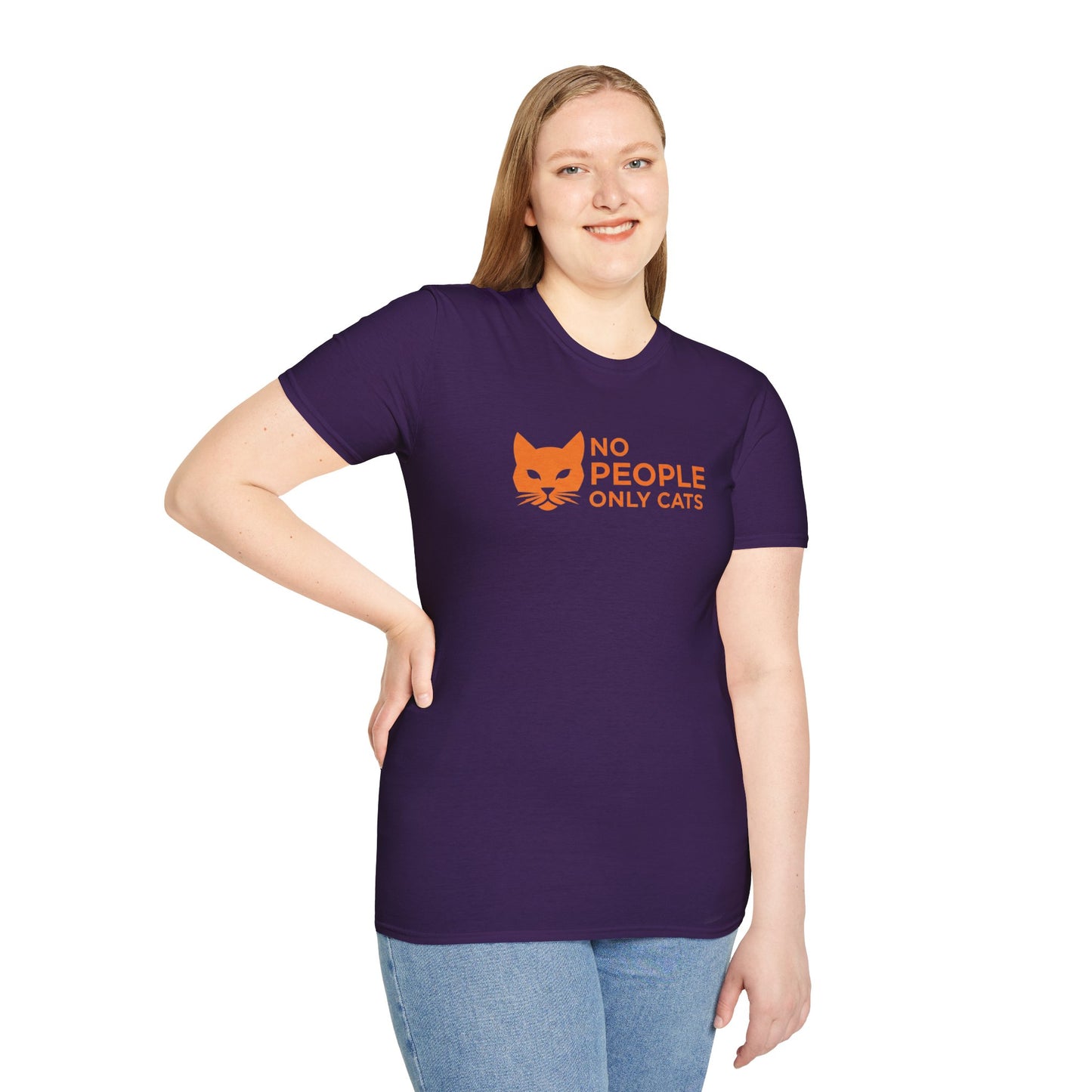 Cat Lover T-Shirt, No People Only Cats Tee, Funny Cat Shirt,
